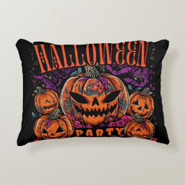 Cojín Decorativo Halloween, Floración de la Coven de Calabaza, Góti