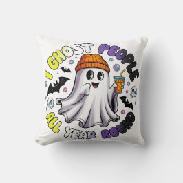 Cojín Decorativo Halloween Funny Nonbinario - Ghost People
