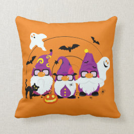 Cojín Decorativo Halloween Gnomes Cute Personalizado