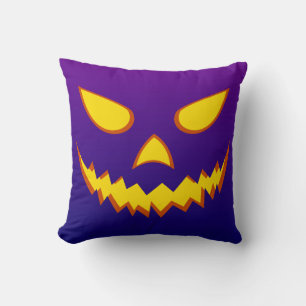 Cojín Decorativo Halloween Grinning Face Jack o Lantern Pumpkin