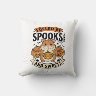 Cojín Decorativo Halloween Hamster Alimentado Por Espíritus Diverti