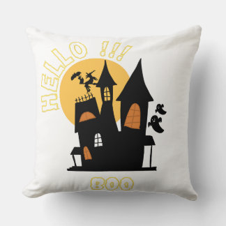 Cojín Decorativo Halloween Haunted house boo t-shart