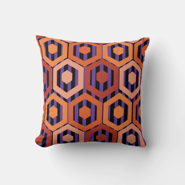 Cojín Decorativo Halloween Hexagons (Anverso)