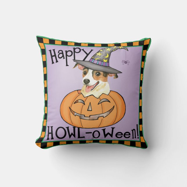 Cojín Decorativo Halloween Jack Russell Terrier (Anverso)