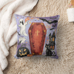 Cojín Decorativo Halloween, La Posesión del Ataúd Sellado