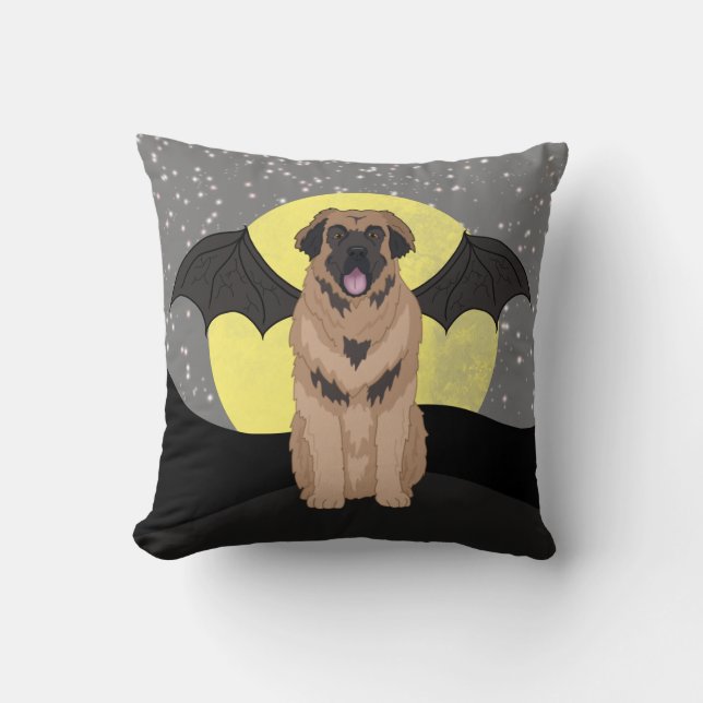 Cojín Decorativo Halloween Leonberger (Anverso)