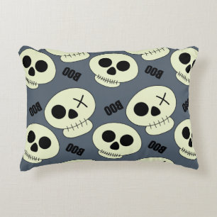 Cojín Decorativo Halloween lindo cráneo con novio infalible spa sin