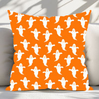 Halloween moderno simple Naranja y fantasmas blanc