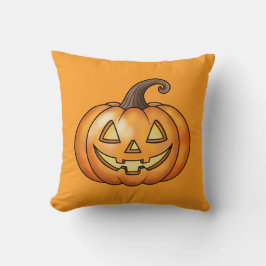 Cojín Decorativo Halloween Naranja de calabaza Personalizado
