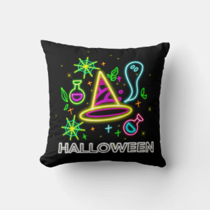 Cojín Decorativo Halloween Neon Look Gorra Ghost Web Fiesta