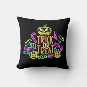 Cojín Decorativo Halloween Neon Look Trick Tret Candy Fiesta