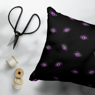 Cojín Decorativo Halloween, Ojos Morados, Truco o Trato, Buu