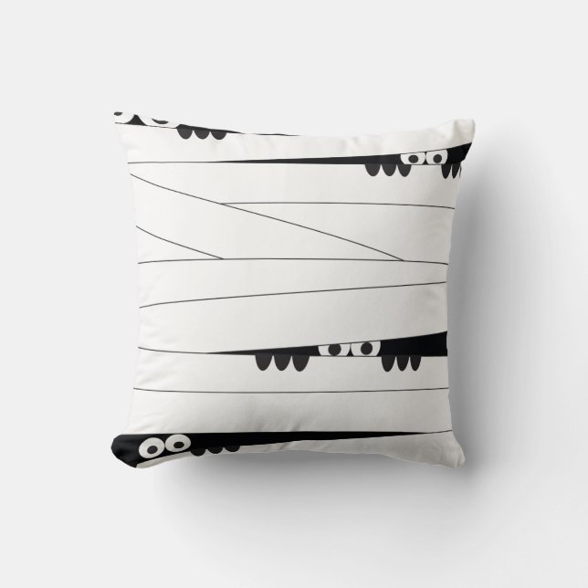 Cojín Decorativo Halloween Peeking Mummy (Anverso)