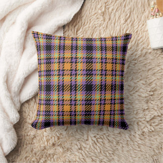 Cojín Decorativo Halloween Plaid Tartan