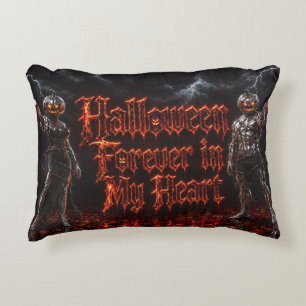 Cojín Decorativo Halloween Por Siempre En Mi Corazón Calabaza Gótic