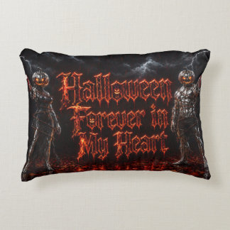 Cojín Decorativo Halloween Por Siempre En Mi Corazón Calabaza Gótic