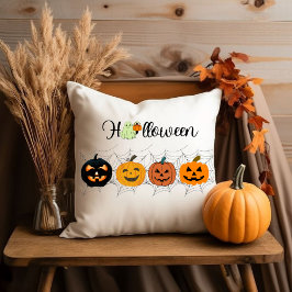 Cojín Decorativo halloween pumpkin, white, Halloween gift