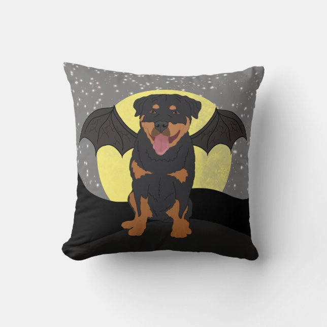 Cojín Decorativo Halloween Rottweiler (Anverso)