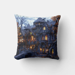 Cojín Decorativo Halloween Scary Witch Castle
