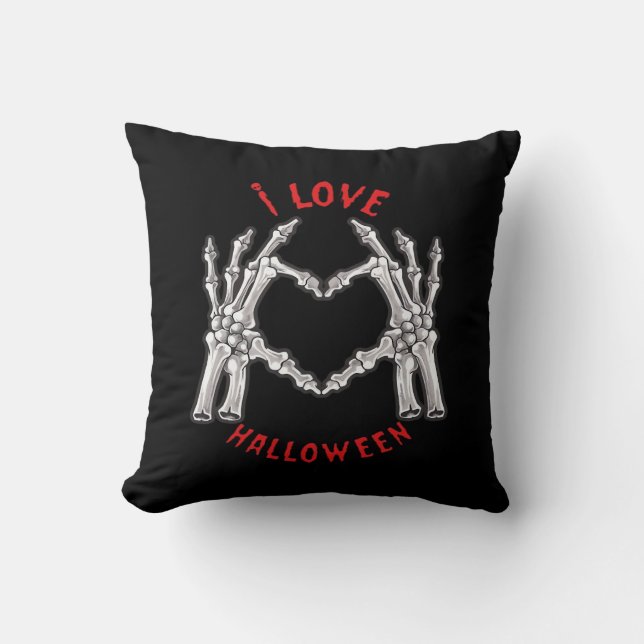 Cojín Decorativo Halloween Skeletal Manos Manos Divertidas divertid (Anverso)
