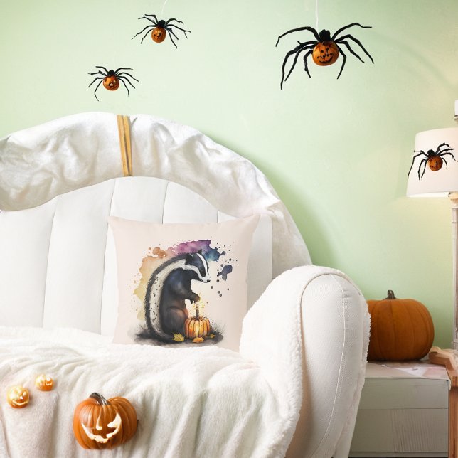 Cojín Decorativo Halloween Skunk and Spider (Subido por el creador)