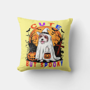 Cojín Decorativo Halloween Spooky Cute Dog Artwork para amantes de 