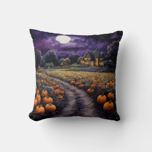 Cojín Decorativo Halloween Spooky Haunted Town Night