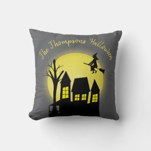 Cojín Decorativo Halloween Spooky Scary Witch Haunty House