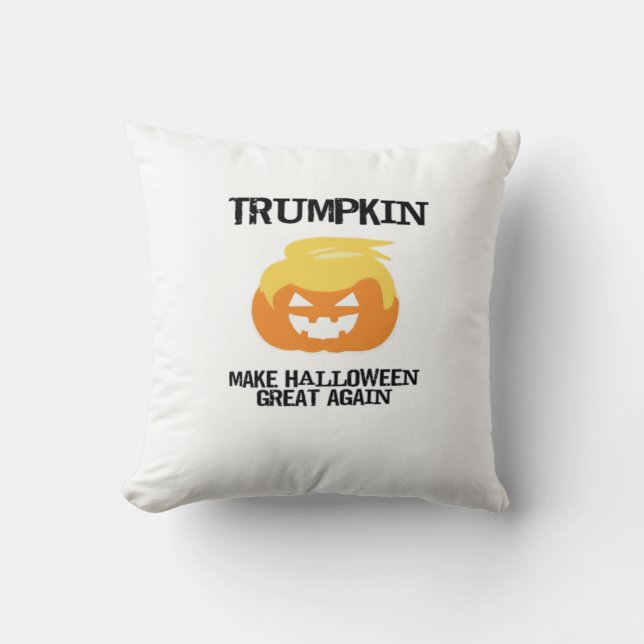 Cojín Decorativo Halloween Trumpkin V3 (Anverso)