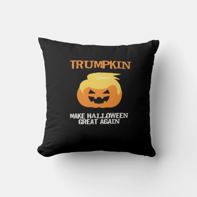 Cojín Decorativo Halloween Trumpkin V3 (Anverso)