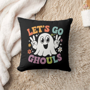 Cojín Decorativo Halloween Vamos Ghouls Ghost Retro Costume