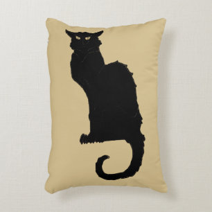 Cojín Decorativo Halloween Vintage, Gato Negro Art Nouveau Espeluzn