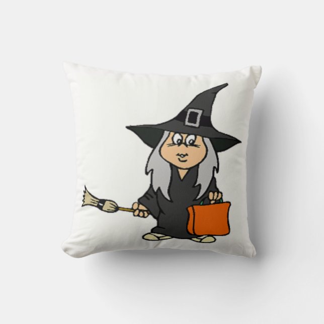 COJÍN DECORATIVO HALLOWEEN WITCH (Anverso)