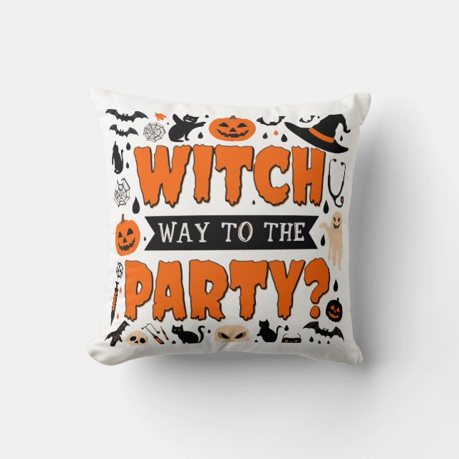 Cojín Decorativo Halloween Witch Decor Throw Cushion (Anverso)