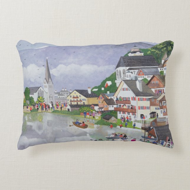 Cojín Decorativo Hallstadt Austria 1995 (Anverso)