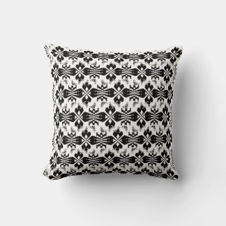 Cojín Decorativo Hälsingemönster - Pillow - Schablon Ornament Black