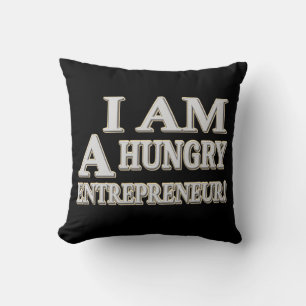 Cojín Decorativo "HAMBRE EMPRENDEDOR" Diseño Cuto. ¡Hazte con una e