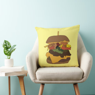 Cojín Decorativo Hamburguesa Hamburguesa Burger