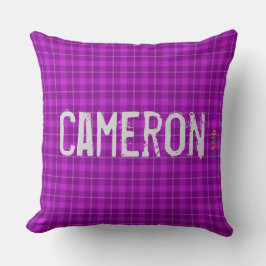 Cojín Decorativo HAMbWG Vanity Pillow - Añadir nombre - Violet Plai