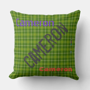 Cojín Decorativo HAMbWG Vanity Pillow - Añadir tu nombre - Green Pl