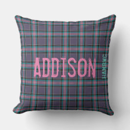 Cojín decorativo HAMbyWG de 20" Lav.Gris/Rosa/Aqua