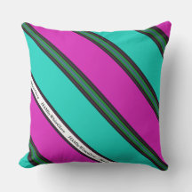 HAMbyWG - Pillow al aire libre de 20" rosa/negro/g