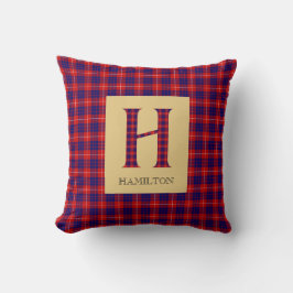 Cojín Decorativo Hamilton Tartan Monogram H