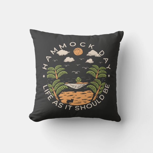 Cojín Decorativo Hammock Day Life as Be (Anverso)