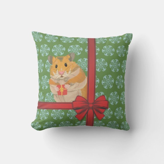 Cojín Decorativo Hammy Navidades Navidades Hamster (Anverso)