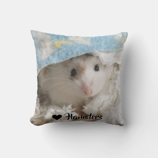 Cojín Decorativo Hammyville - Cute Hamster (Anverso)