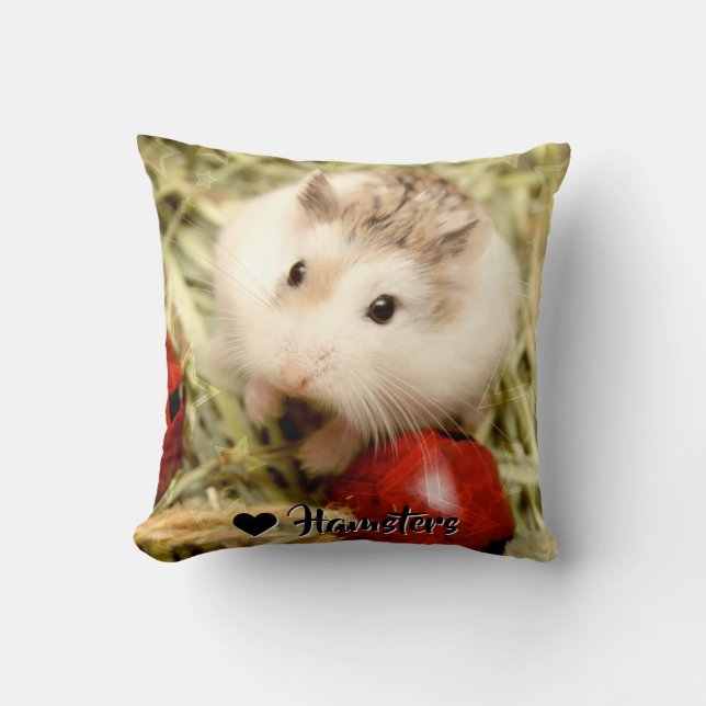 Cojín Decorativo Hammyville - Cute Hamster (Anverso)