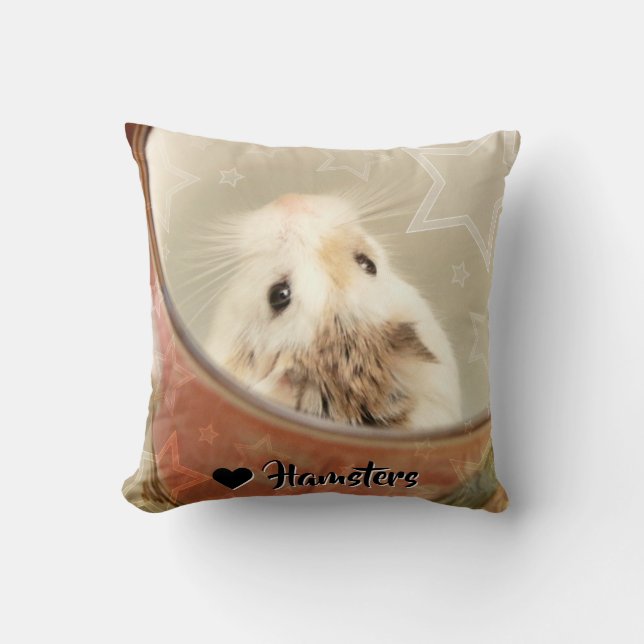 Cojín Decorativo Hammyville - Cute Hamster (Anverso)