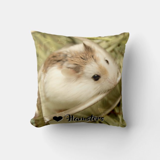 Cojín Decorativo Hammyville - Cute Hamster (Anverso)