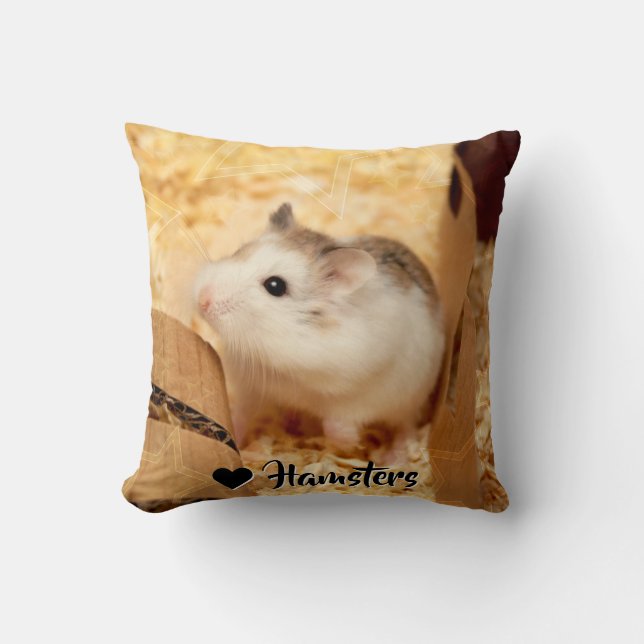 Cojín Decorativo Hammyville - Cute Hamster (Anverso)